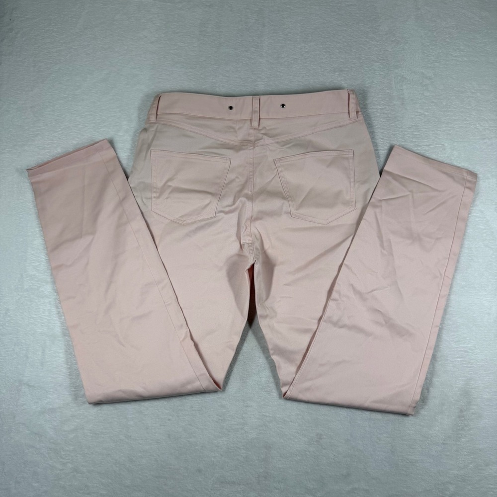 Barbara Bui Womens IT 42 US 6 Pale Pink Slim Straight‎ Twill Trousers Pants